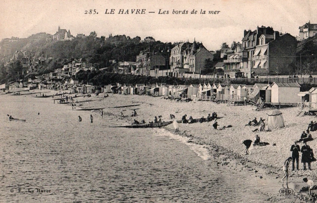 Carte Postale Ancienne – Le Havre, Boulevard Maritime, Plage (CPA 76)