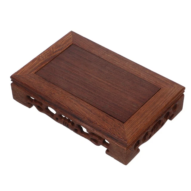 Présentoir / Support En Bois Du Brésil | Dimensions 11.7 X 5.7 Cm | Parfait Pour Exposer Un Objet