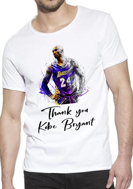 T-Shirt Kobe Bryant Basket NBA Uomo Abbigliamento 100% Cotone Taglia S>XXL 2