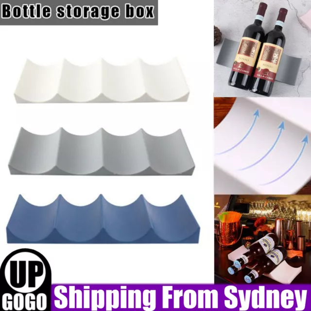 Bottle Fridge Organiser Wine Beer Stacking Rack Kitchen Space Saving Can Holder