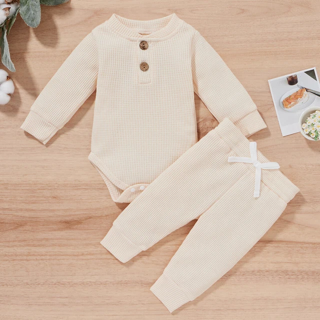 Tuta neonato neonato a maniche lunghe tuta + pantaloni lunghi set abiti 11