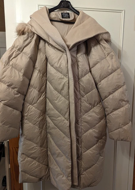 Manteau Parka Pregio - Col Montant Amovible Fourré - Taille FR42 (EU40, IT46) - Marron - Neuf Avec étiquettes
