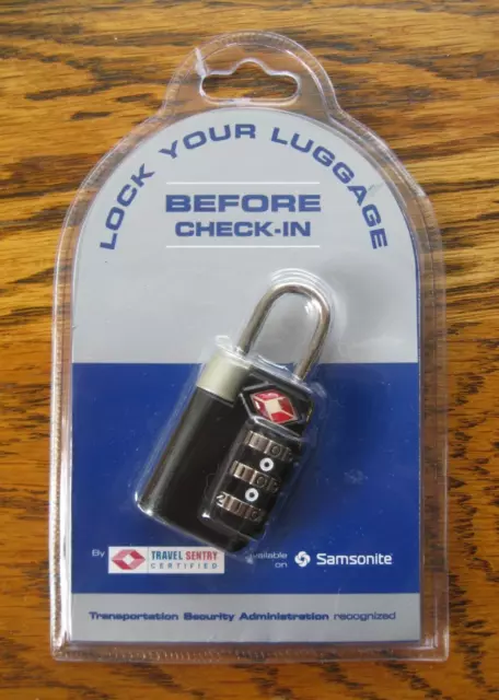 "New" Samsonite Travel Sentry 3-Dial TSA Combination Lock Travel Luggage Lock