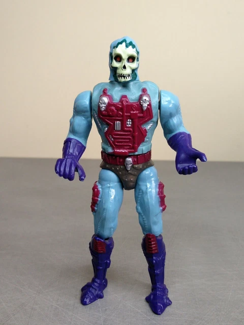 Lot de figurines He-Man / Musclor, tigre + Sansor Leech, Mattel, vintage Vert Plastique