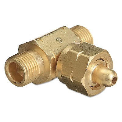 Manifold Coupler Tees, Coupler, Brass, Carbon Dioxide Western Enterprises TCO2