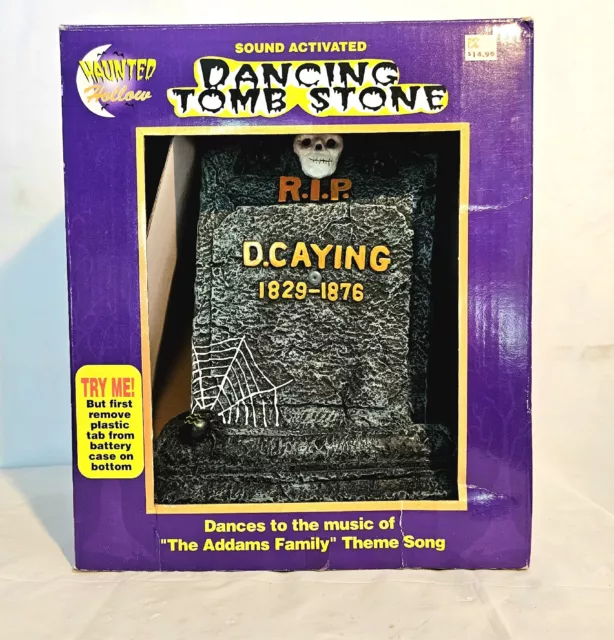 Dancing Tombstone Haunted Halloween Animated Halloween Decoration Brand New 1999