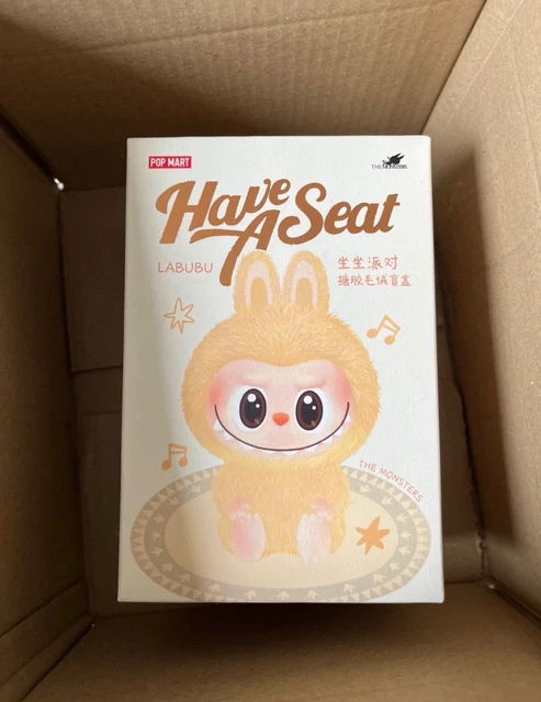 Original POP MART Official Labubu V2 Have a Seat Vinyl Plush Blind Box