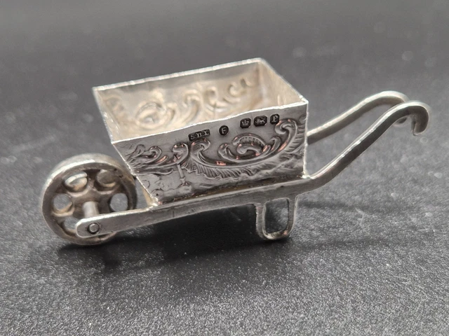 Charme Vintage En Argent Sterling – Cigogne – 1,6 G – 1,8 Cm – Occasion Bon état