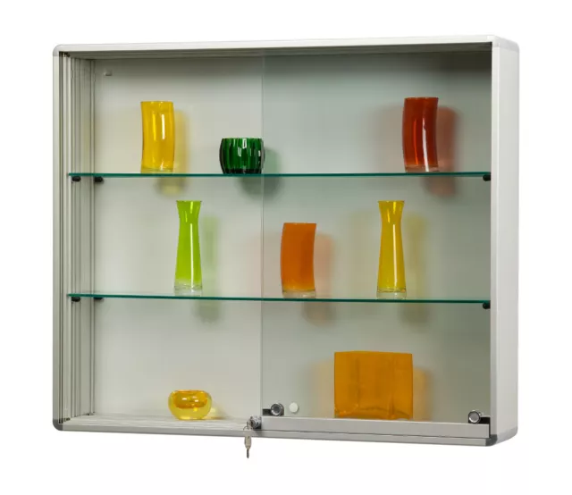 Schiebetür Vitrine/Schaukasten WR 8, Baustoffklasse B1, 970 x 820 mm (B x H), 12