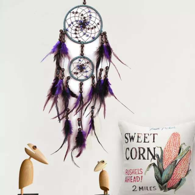 Traditional Purple &Black Dream Catcher Handmade Wall Hanging Dreamcatcher Decor