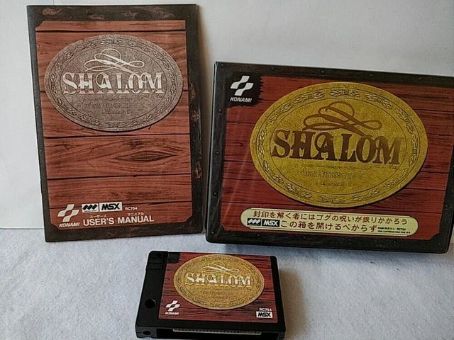 Shalom Knightmare 3 (Majo Densetsu 3) MSX MSX2 Game cartridge,Manual,Boxed-b1206