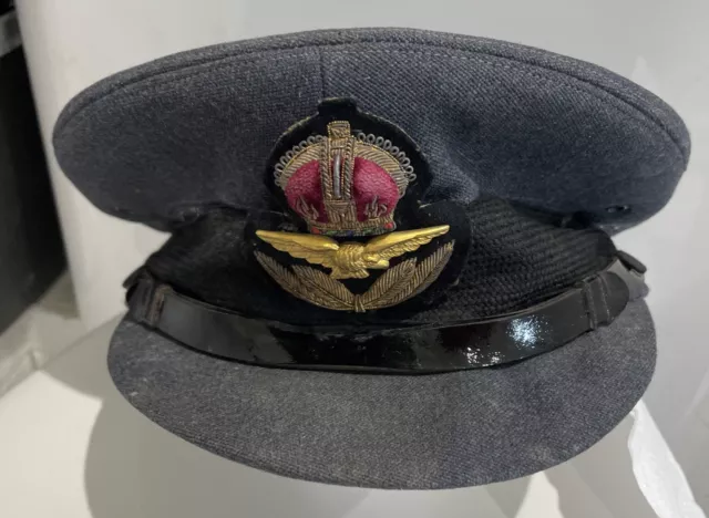 Original WW2 RAF Officer's Peaked Cap Hat Alkit
