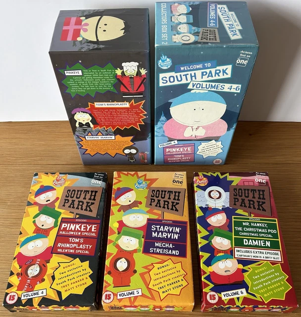 1998 SOUTH PARK Collectors Box Set 2 Volumes 4 6 VHS Box Set Comedy 1998 SOUTH PARK Collectors Box Set 2 Volumes 4 6 VHS Box Set Comedy