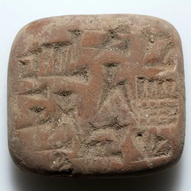 Ancient Near east-terracotta tablet with writings-circa 2500-1000 B.C