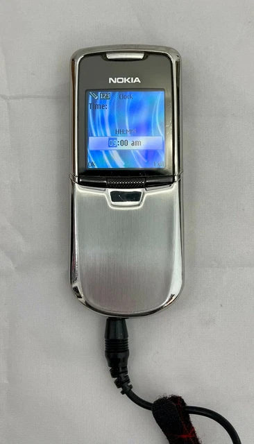 NOKIA 8800 MOBILE silver chrome stainless steel RARE CLASSIC