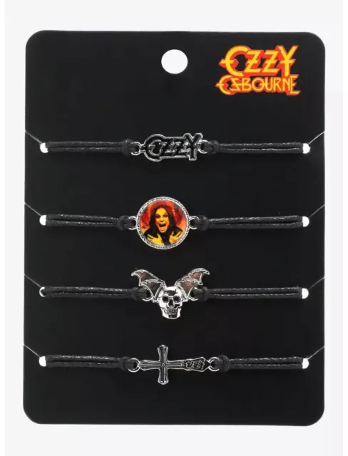 OZZY OSBOURNE ozbourne 4 BRACELET SET cord merch rock metal B