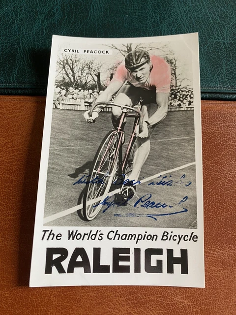 (Lt27) Cyril Peacock Signed Facsimile Autograph British Cyclist World Champion
