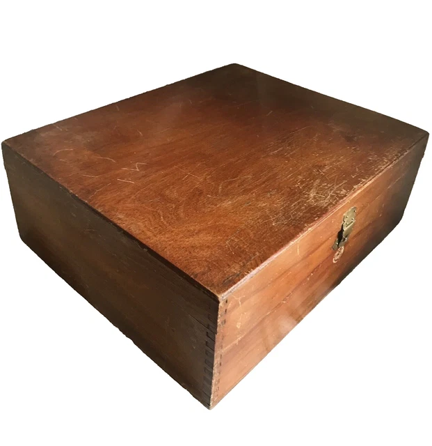 Coffre à Bijoux Ancien Bombay Company – Bois Marron, Intérieur Velours – Occasion Très Bon état