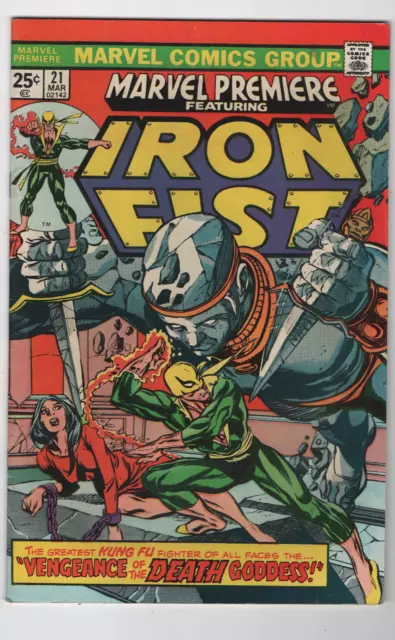 Marvel Premiere #21 1st App Appearance Misty Knight Mark Jewelers Iron Fist 1974