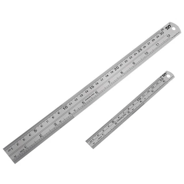 STAINLESS STEEL RULER Metal Ruler Excellent Straight Edge for Easy ...