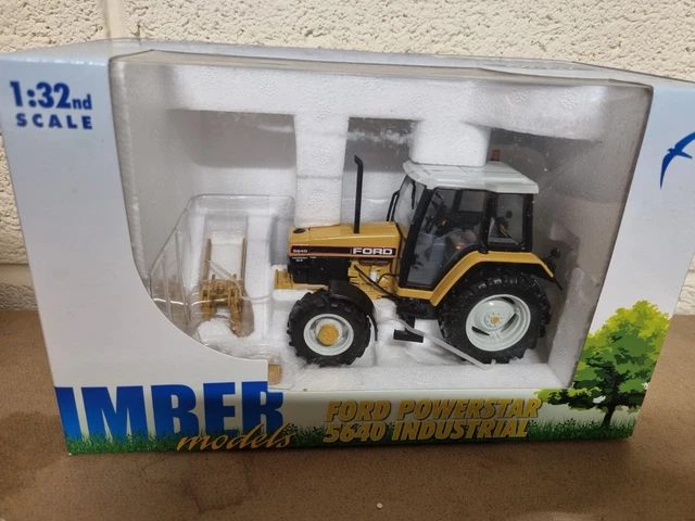 Auspuff Traktor IMBER 1/32, FORD 6640 Sle 4Wd Traktor & Gestänge, Anzug Briten, Neu Im Luftfilter Briggs Stratton