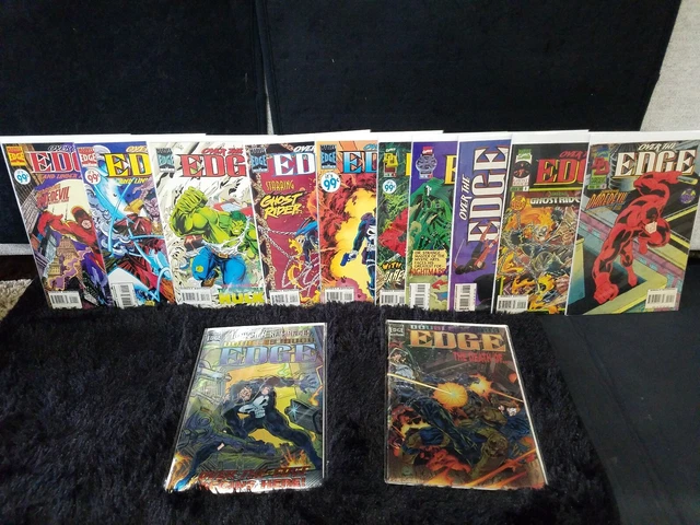 Over The Edge  #1-#10 Set (Vf/Nm) Marvel Comics, Daredevil Punisher, Ghost Rider