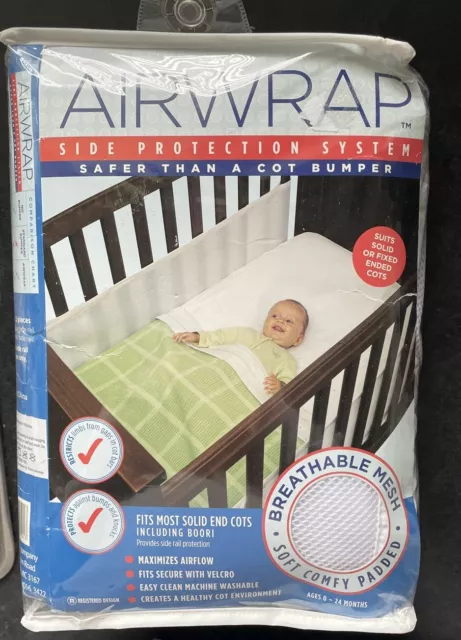 Airwrap Cot Bumper Breathable Mesh Age 0-24 Months