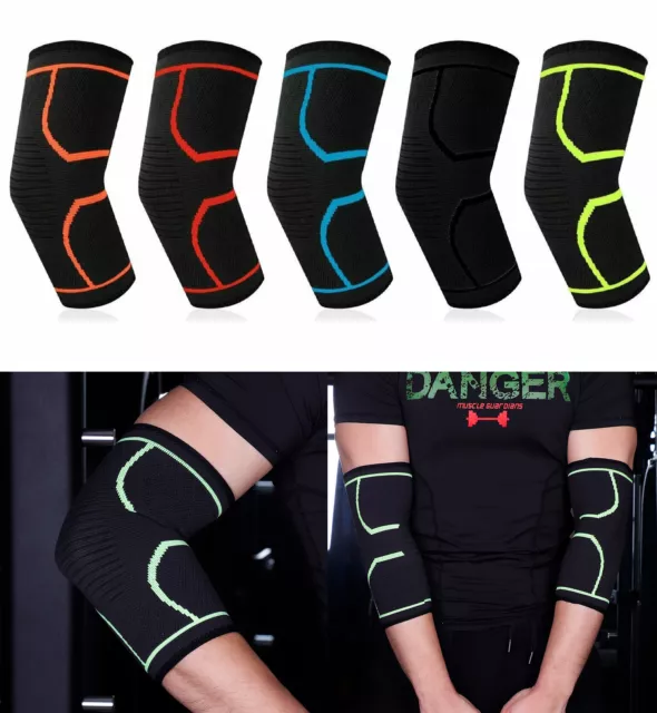Elbow Brace Compression Support Sleeve Arthritis Tendonitis Reduce Joint Pain