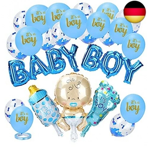 Babyparty Deko Junge, Gender Reveal Party Dekoration, its a Boy Deko, Baby