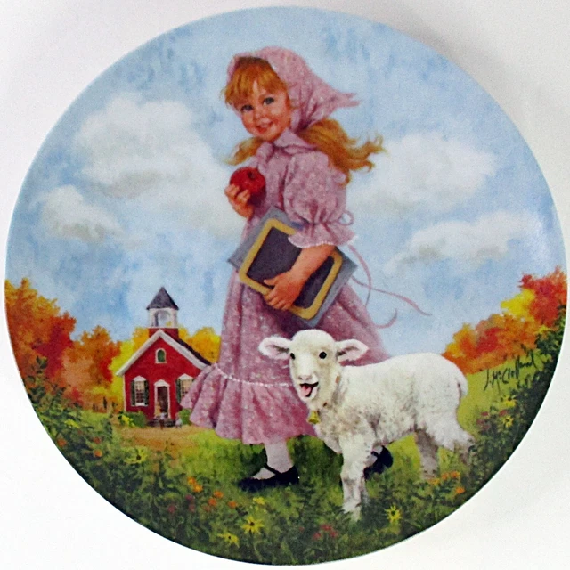 Reco - Mary Had A Little Lamb - #7 Mother Goose Series  - Collector Plate