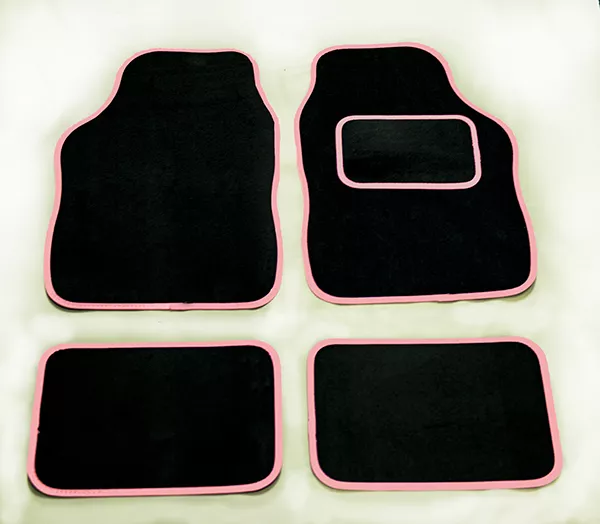 FOR CHRYSLER JEEP WRANGLER UNIVERSAL Car Floor Mats Black & PINK