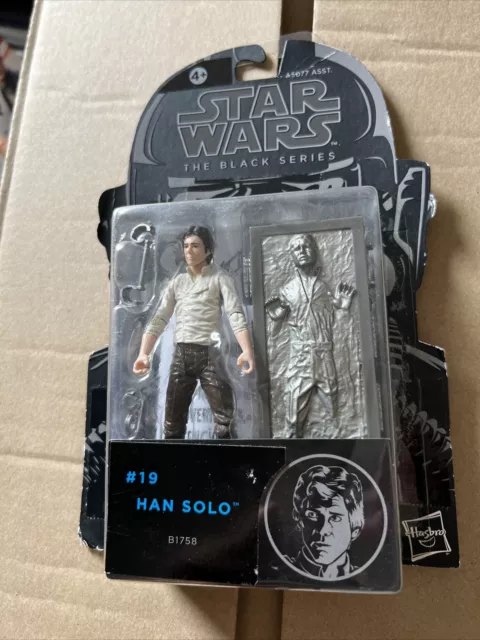 Star wars black series #19 Han Solo Damaged Packaging. Still Sealed.