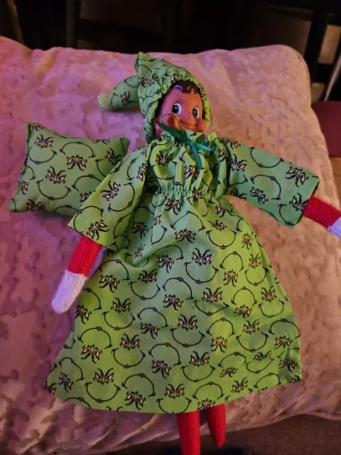 Elf Nightgown Grinch Fabric