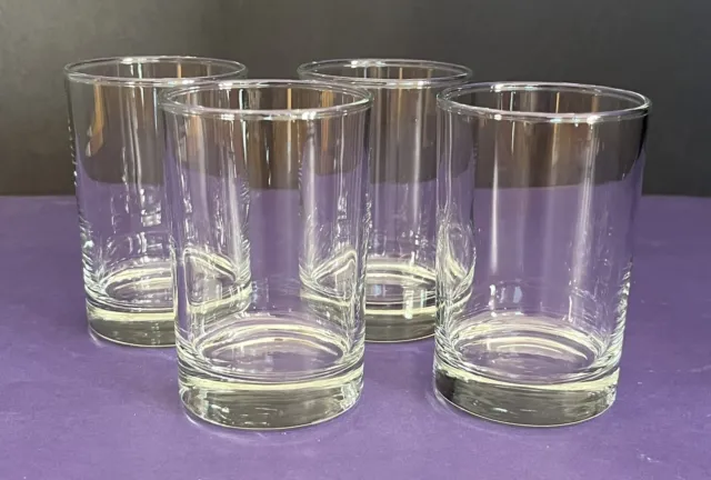 (4) Libbey 149 - 5 1/2 Oz Heavy Base Juice Glass Side Water Glass Testing Glass