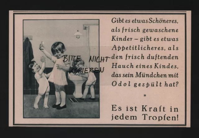 DRESDEN, Werbung 1927, Lingner-Werke AG Odol-Mundwasser