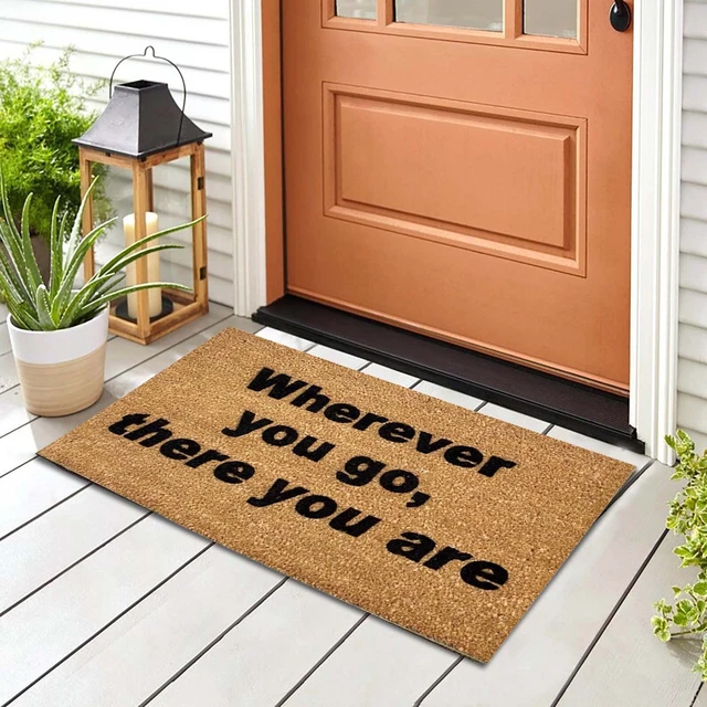 Manta de lana hobby puerta frontal impresa en inglés puerta puerta puerta anti-manta