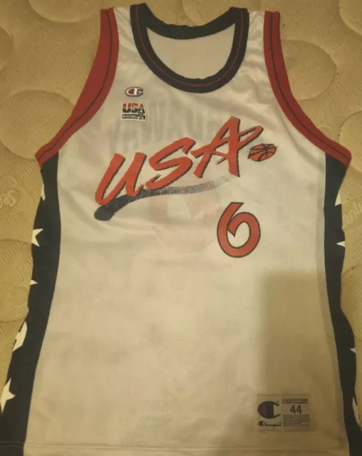 Vintage 1996 Team USA Olympics Basketball Gold Medal Penny Hardaway #6 –  812 Vintage