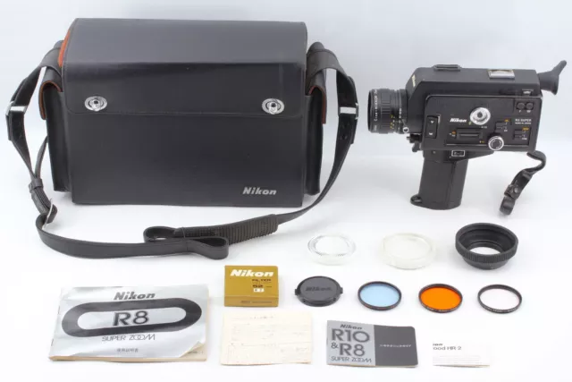 Read【Exc+5】 Nikon R8 SUPER 8 8mm Movie Cinema Film Camera Zoom F/1.8 From...