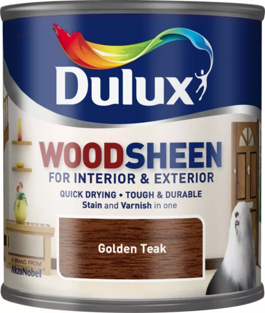 Dulux Woodsheen Interior and Exterior Stain 750ml Various Colours New