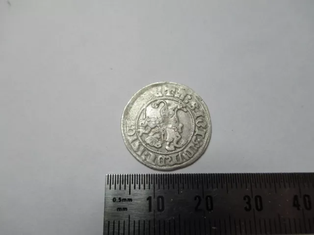 Originale Argento Europeo Medievale Era Moneta Rara da Collezione Find &3-DT-12
