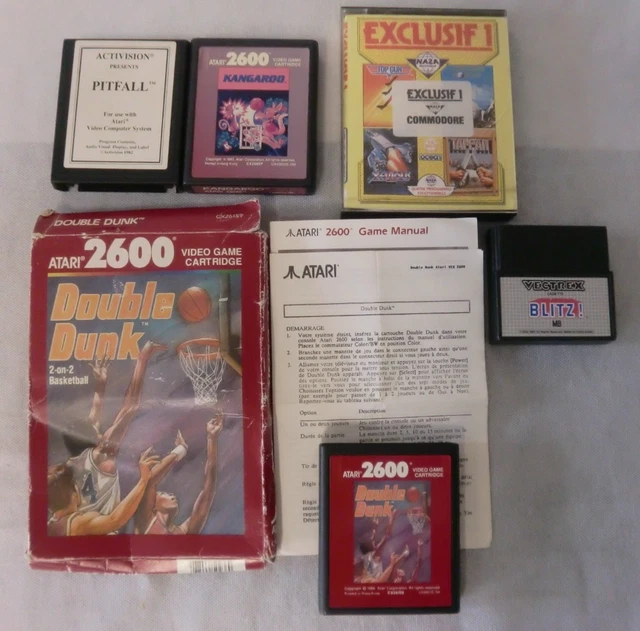 Lot 7 Jeux ATARI 2600 - Incluant Pac-Man et Donkey Kong Jr