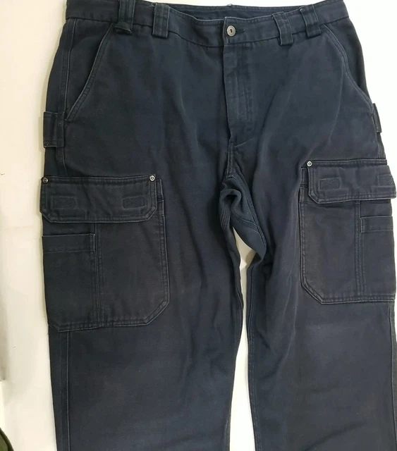 DULUTH TRADING CO Men's Fire Hose Cargo Work Pants black size 40x34