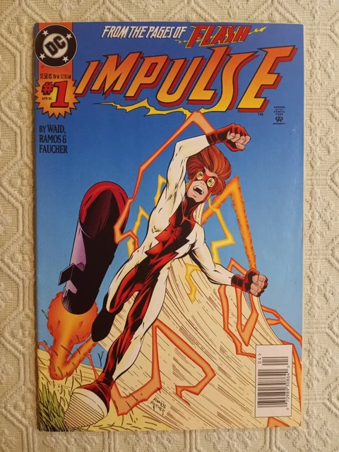 Impulse 1 Newsstand Variant VF/NM 1995 DC Comics Barry Allen Flash movie VHTF
