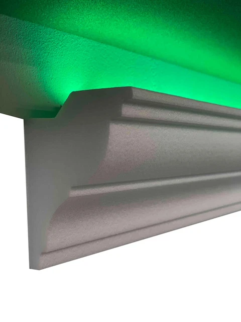 40 Mètres Set Moulage Moulure en Stuc pour Eclairage Indirect Profil de Plafond 2