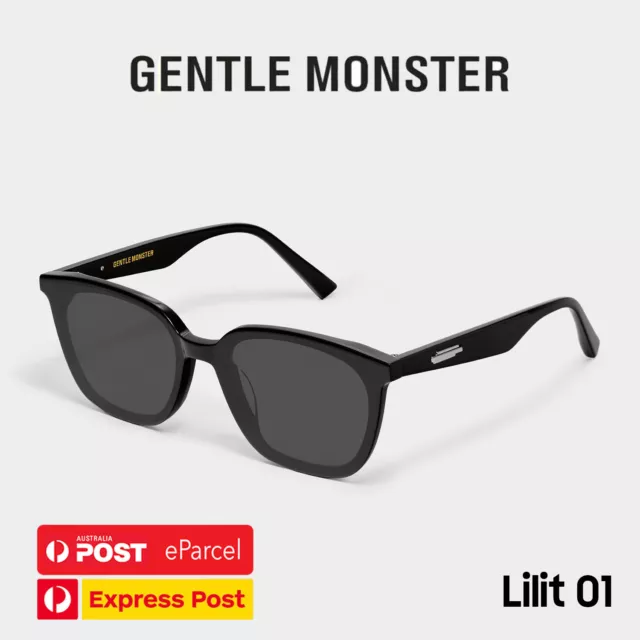 Original Gentle Monster Jennie Lilit 01 Square Black Frame GM Sunglasses