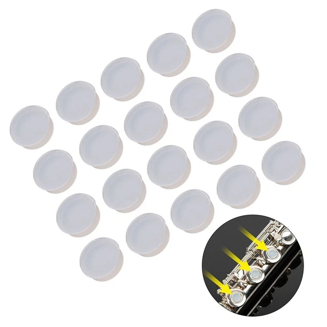 Flute Key Plug Soft Rubber Soundhole Cover Set (20PCS) to Re