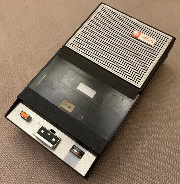 Kassettenrecorder PHILIPS EL 3302 B mit Tragetasche – ca. 1968