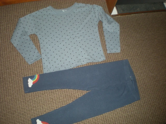 Bundle Girls Clothes age 7-8yrs Jeans Leggings Tops Sweatshirt PJ's Dress Joules 5