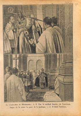 Maitre-Autel de la Basilique du Sacré-Cœur de Montmartre Paris 1919 ILLUSTRATION 