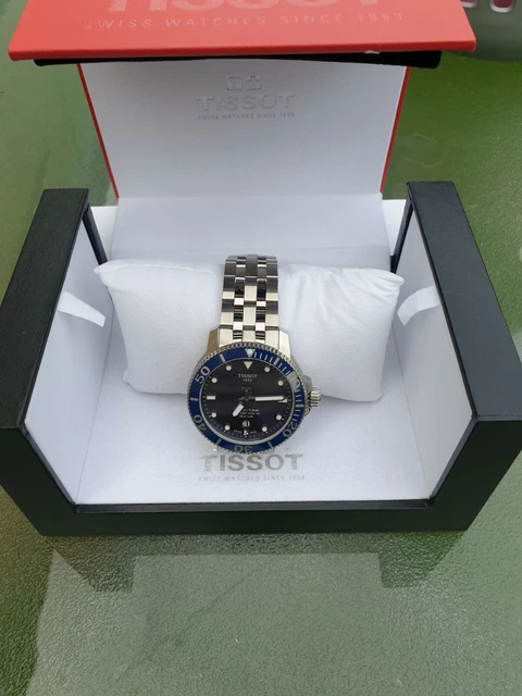 TISSOTT SPORT SEASTAR 43MM Mens Watch T1204071104101 sillicum blue